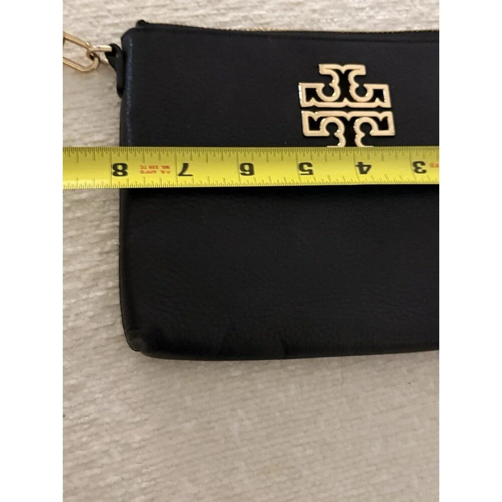 Tory Burch Wristlet Britten Large Zip Pouch 145372 Black